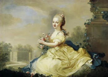 リヒテンシュタインのマリアジョセフアヘルメンギルデ王女の肖像（1768〜1845年）、後にエステルハージ